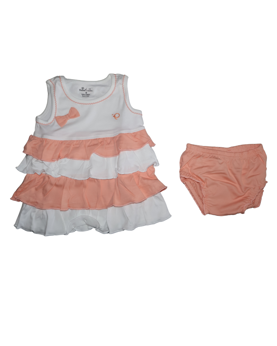 Popees Pure Cotton Baby Girls’ Frock – Newborn to 1 Year
