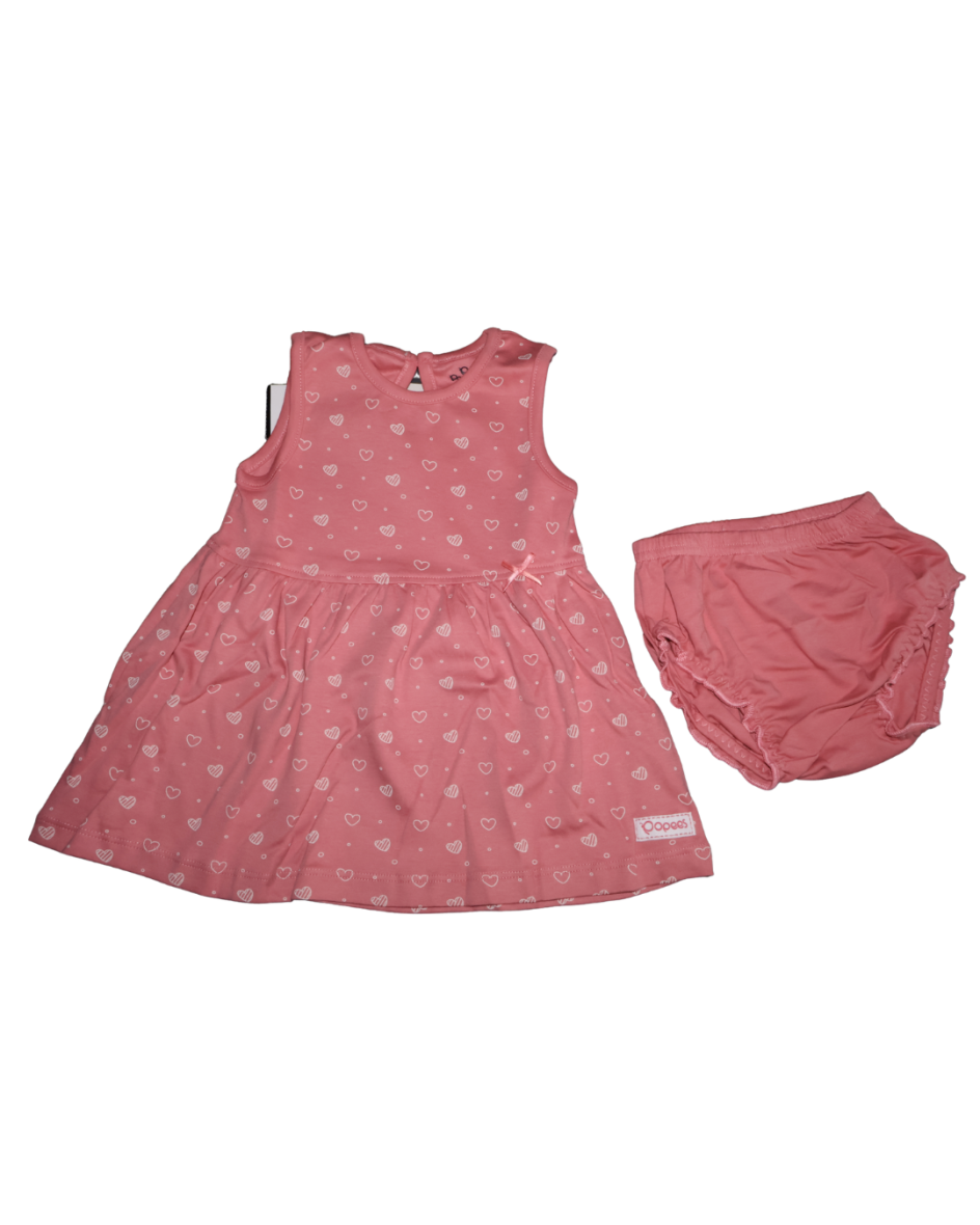 Popees Pure Cotton Baby Girls’ Frock – Newborn to 1 Year