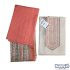 Peach & Grey Geometric Embroidered Churidar Material Set