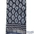 Elegant Black Cotton Linen Saree with White Zari Border
