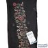 Elegant Black Floral Embroidered Churidar Material Set