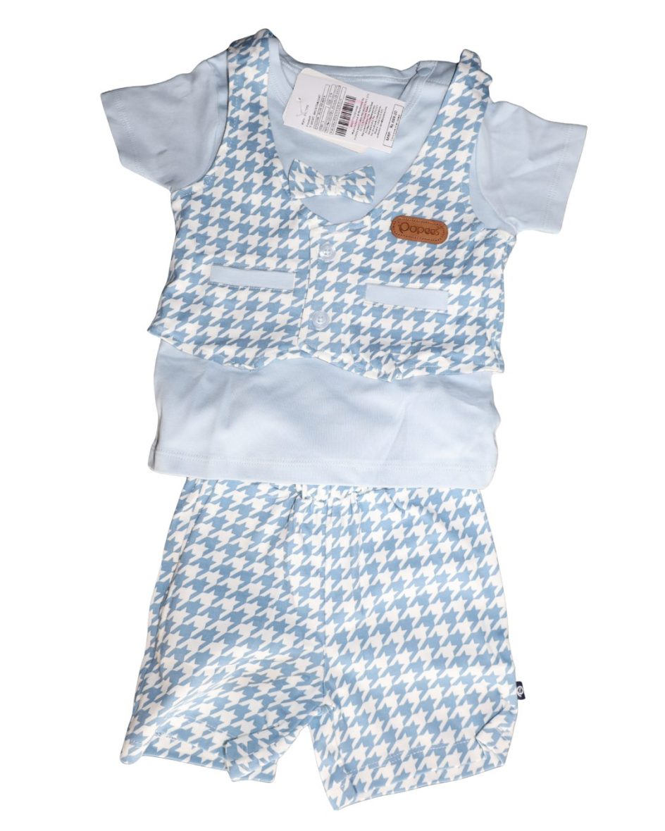 Popees Baby Boy Smart Gentleman Vest & Shorts Set (Age 0-1 Year)