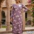 Women's Mauve-Lavender Floral Print Kurta & Pant Co-ord Set
