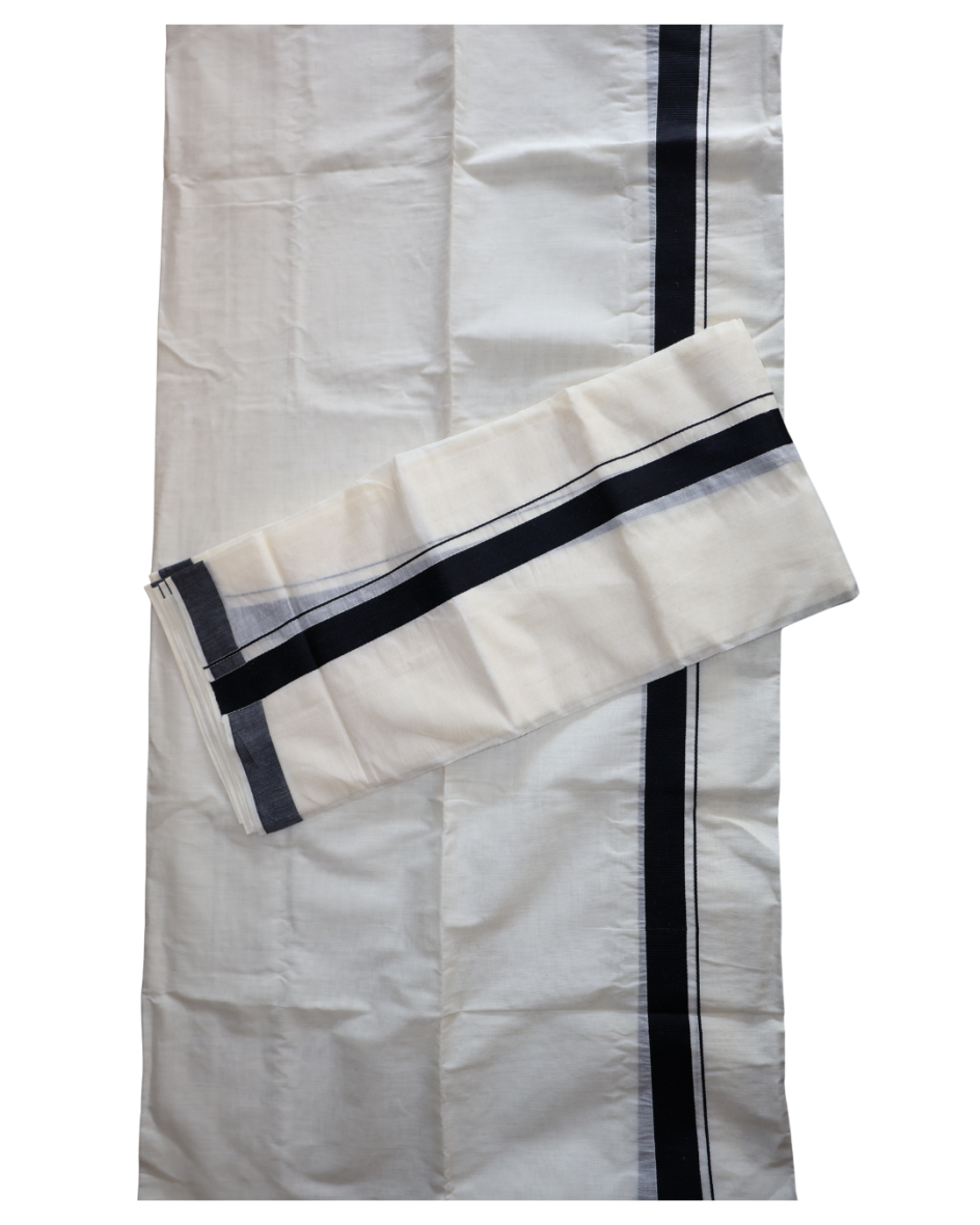 Kerala Traditional Black Border Set-Mundu